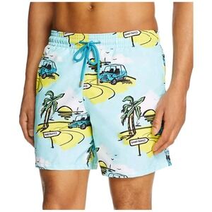 VILEBREQUIN Saint Tropez Print Moorea Swim Trunks Bathing Shorts X-Large $325